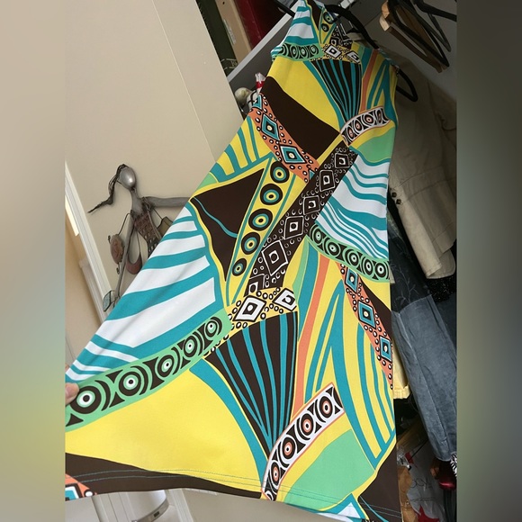 👗 TRACY NEGOSHIAN mod print retro dress - Picture 4 of 9